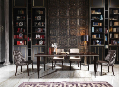 Dining corner dining room dining set luxury dining table chairs black wood 7-piece